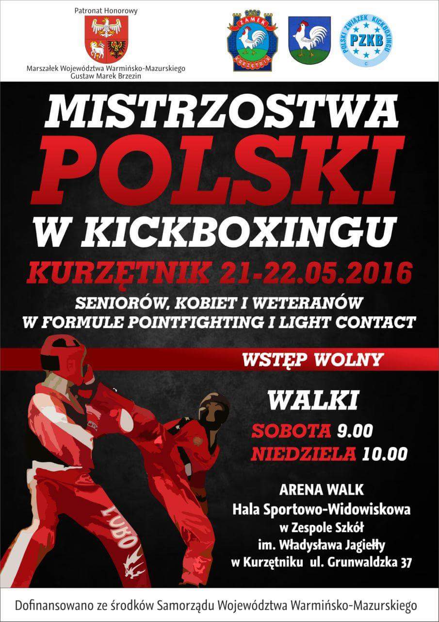 Mistrzostwa Polski w Kickboxingu - Kurzętnik 2016
